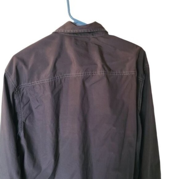 Old Navy Gray Long Sleeve Button Down Shirt L - Picture 8 of 15